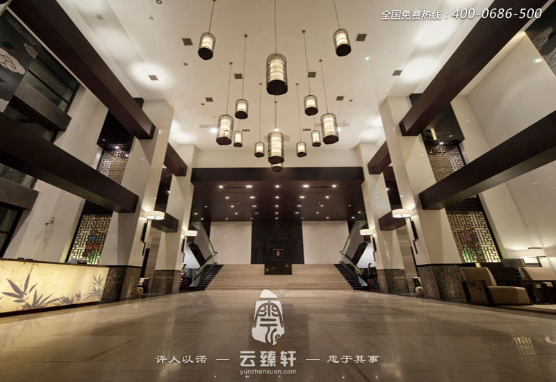 蘇州古樸簡約的中式會(huì)所裝修實(shí)景圖