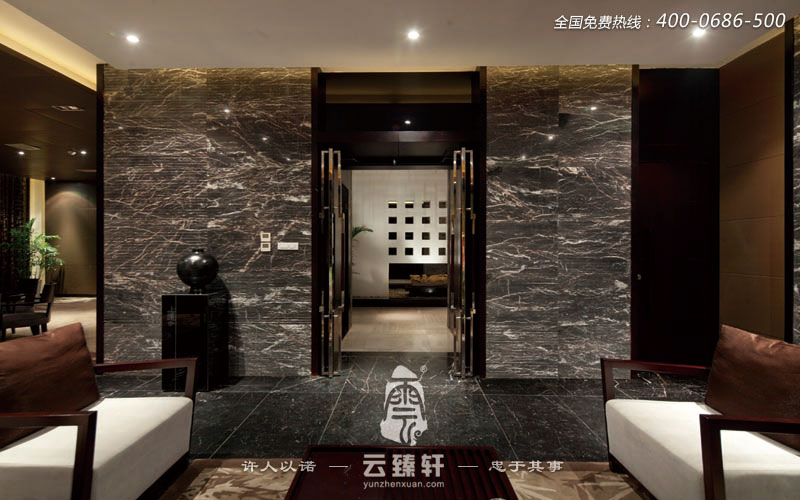 古樸簡約的中式會(huì)所裝修