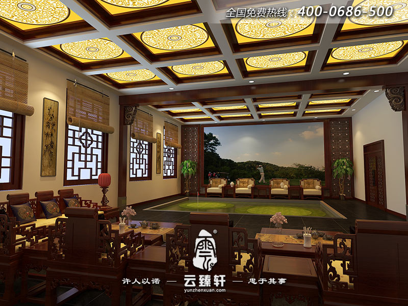 四合院的中堂設(shè)計裝修效果圖