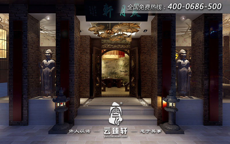 茶樓門(mén)頭設(shè)計(jì)效果圖