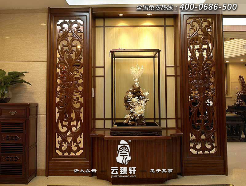 中式禪意風格玄關(guān)